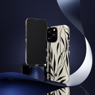 Linear Willow Study · Tough Phone Case for iPhone · Beige