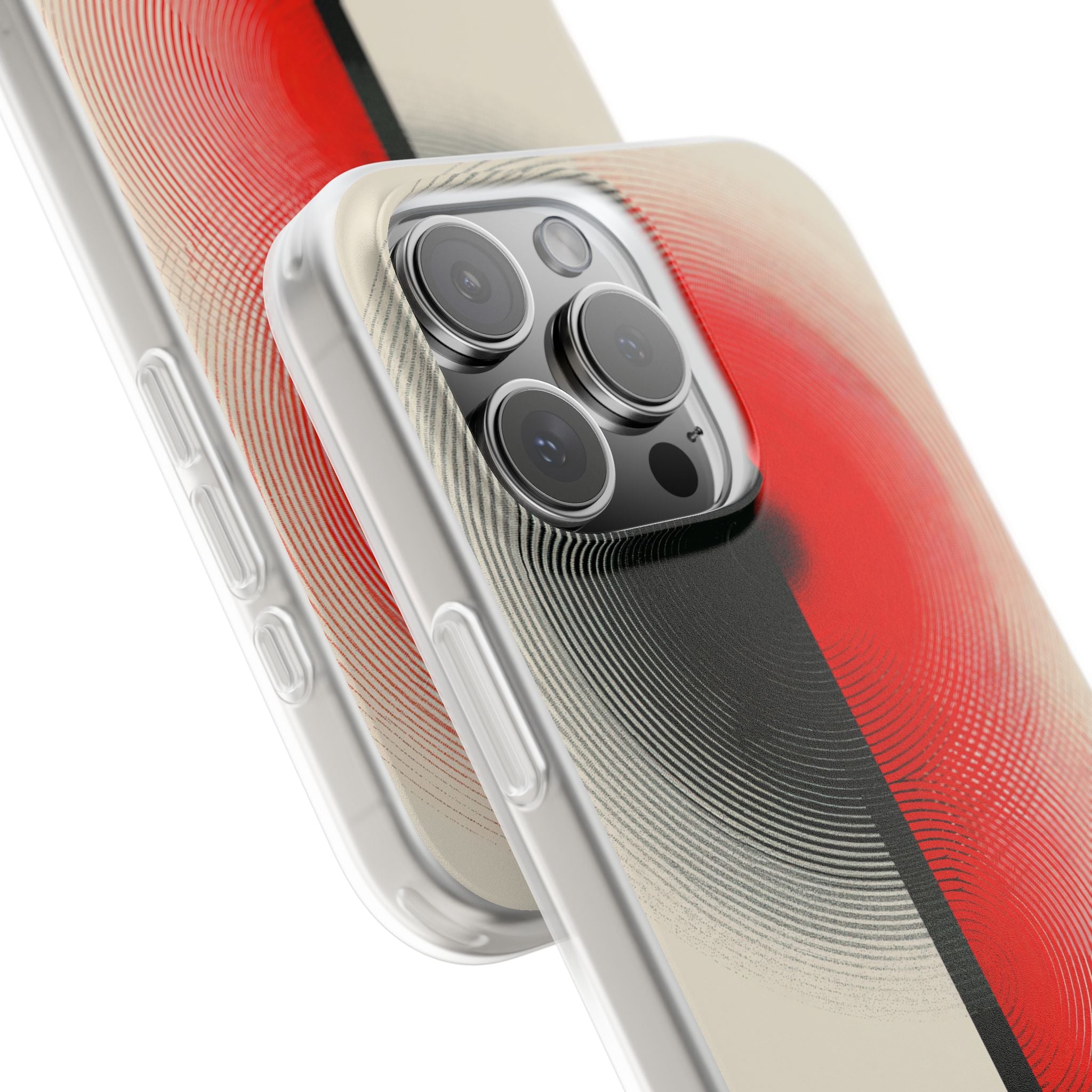 Red Lite Phone Case for iPhone - Split Signal Red