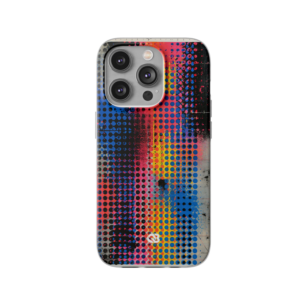 Chromatic Halftone Grid · Lite Phone Case for iPhone ·  Blue