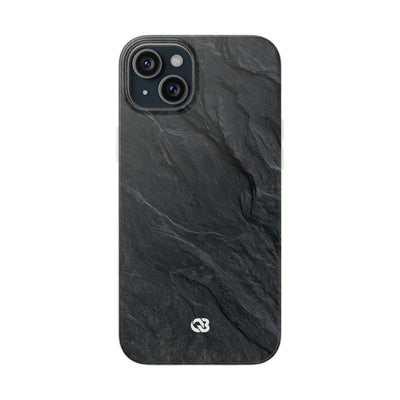 Dark Slate Strata · Lite Phone Case for iPhone ·  Black