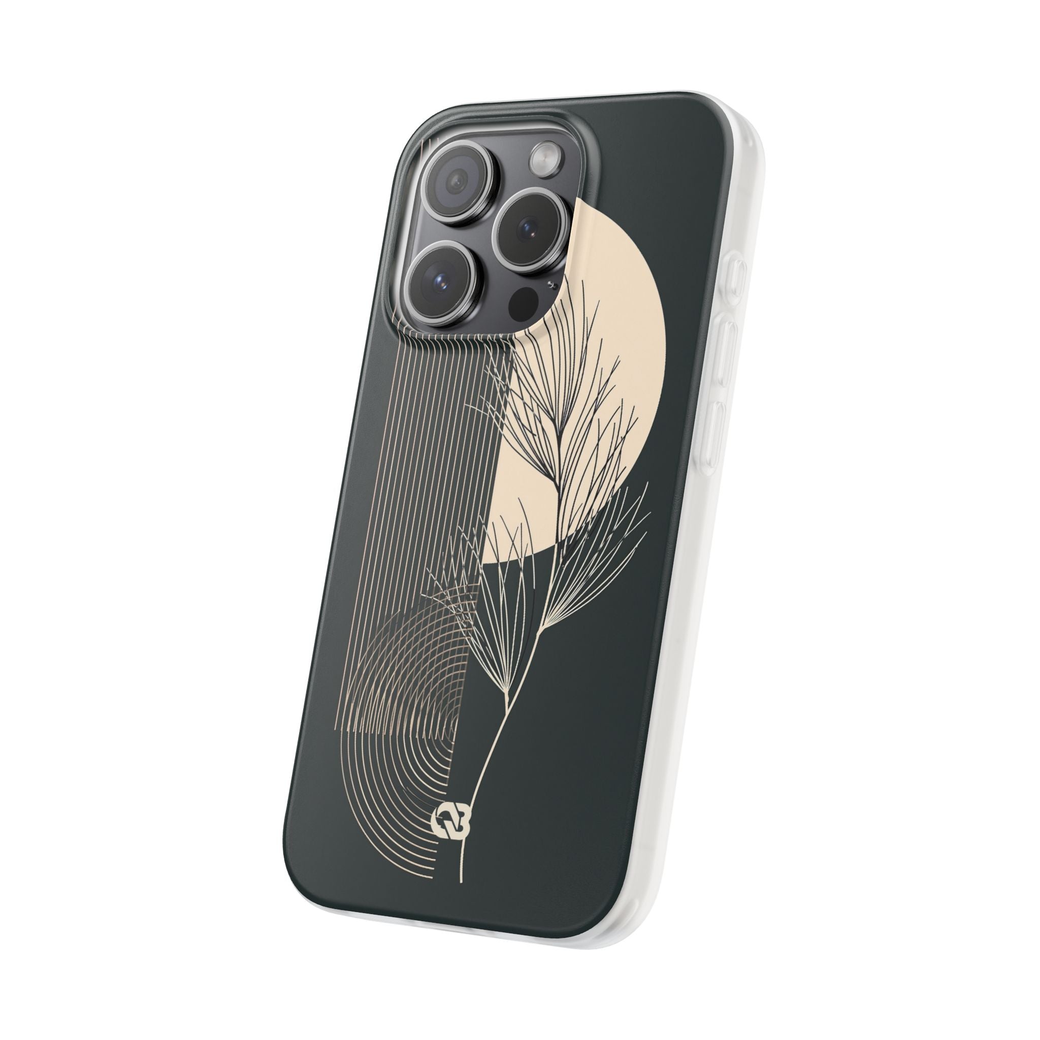 Black Lite Phone Case for iPhone - Obsidian Sand Willow