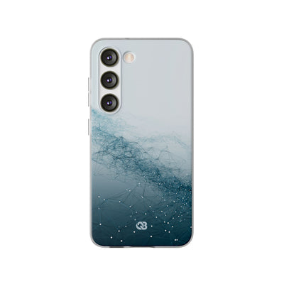 Teal Lite Phone Case for Samsung - Cyan Vector Lattice