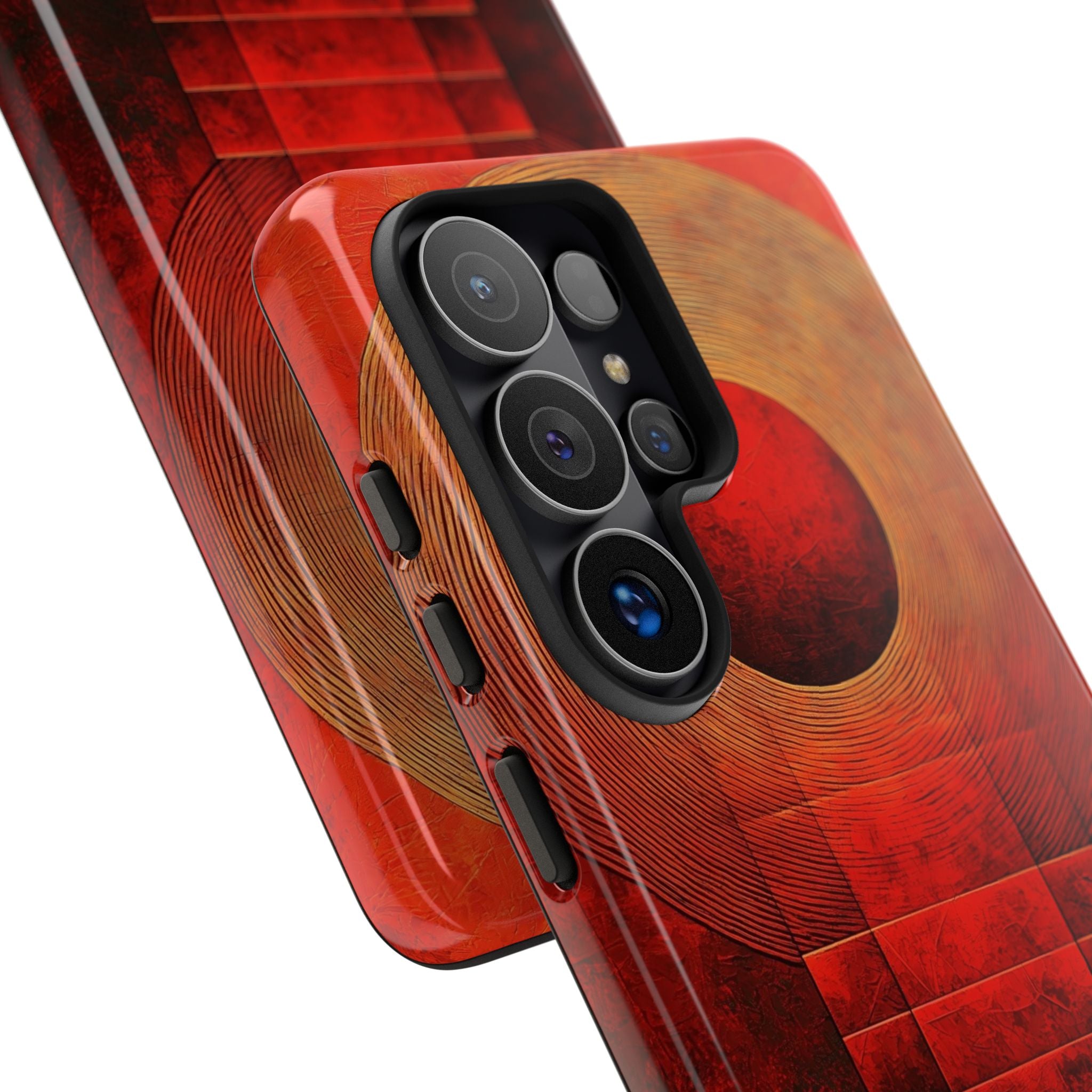Crimson Solar Halo · Tough Phone Cover for Samsung