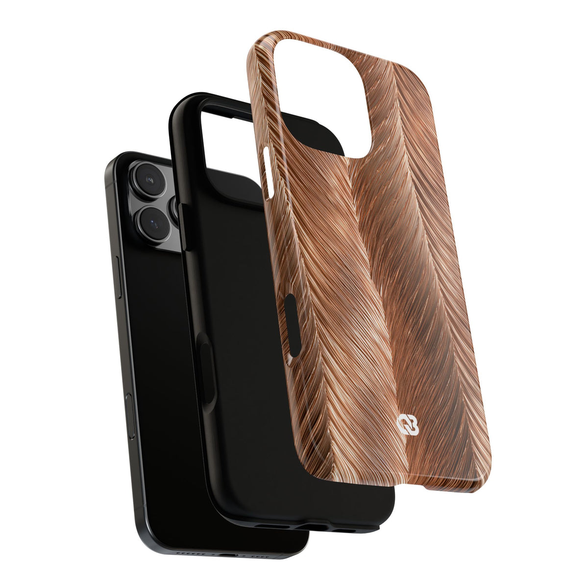 Rose Gold Weave · Tough Phone Case for iPhone · Brown