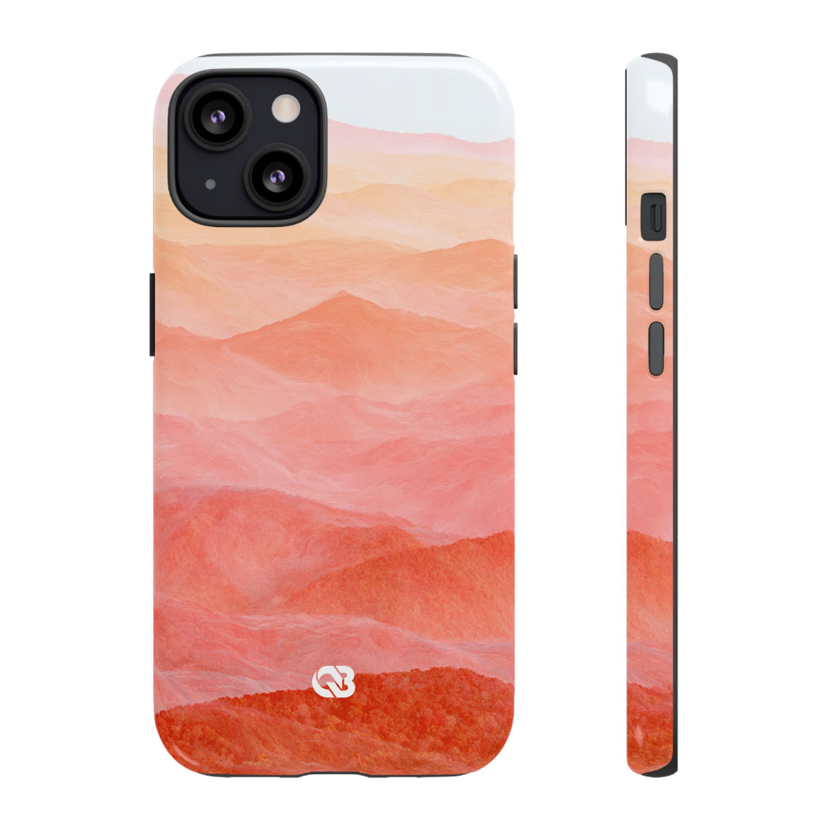 Alpenglow Ridge Vista · Tough Phone Case for iPhone · Orange