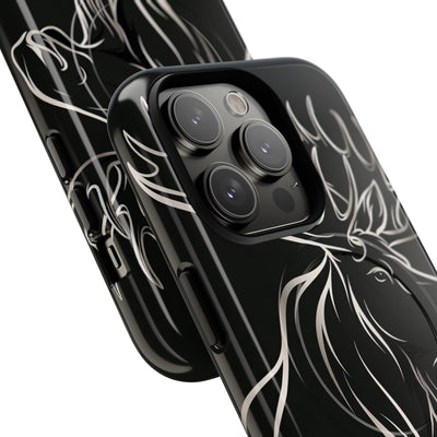 Nordic Moose Contour · Tough 2.0 Magnetic Phone Case for iPhone · Black