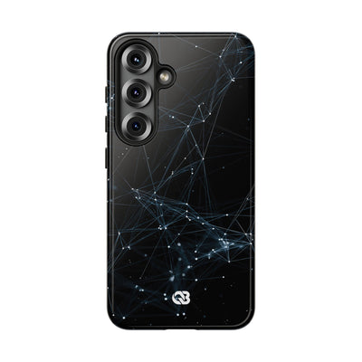 Black Tough Phone Case for Samsung - Arctic Neural Mesh