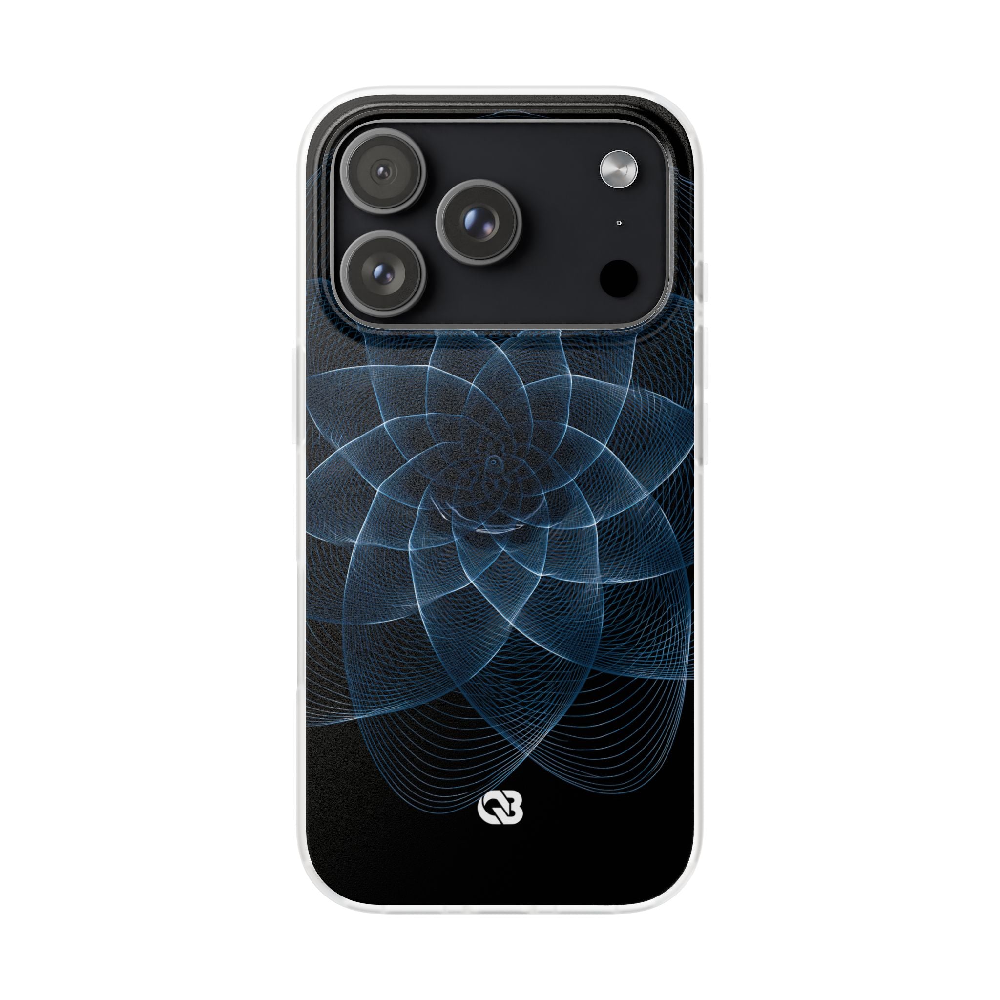 Blue Lite Phone Case for iPhone - Cobalt Geometric Bloom