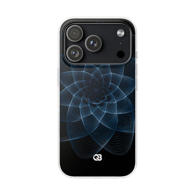 Blue Lite Phone Case for iPhone - Cobalt Geometric Bloom