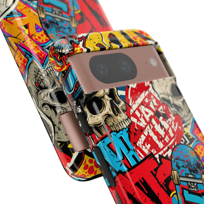 Skate Skull Riot · Tough Phone Case for Pixel ·  Red