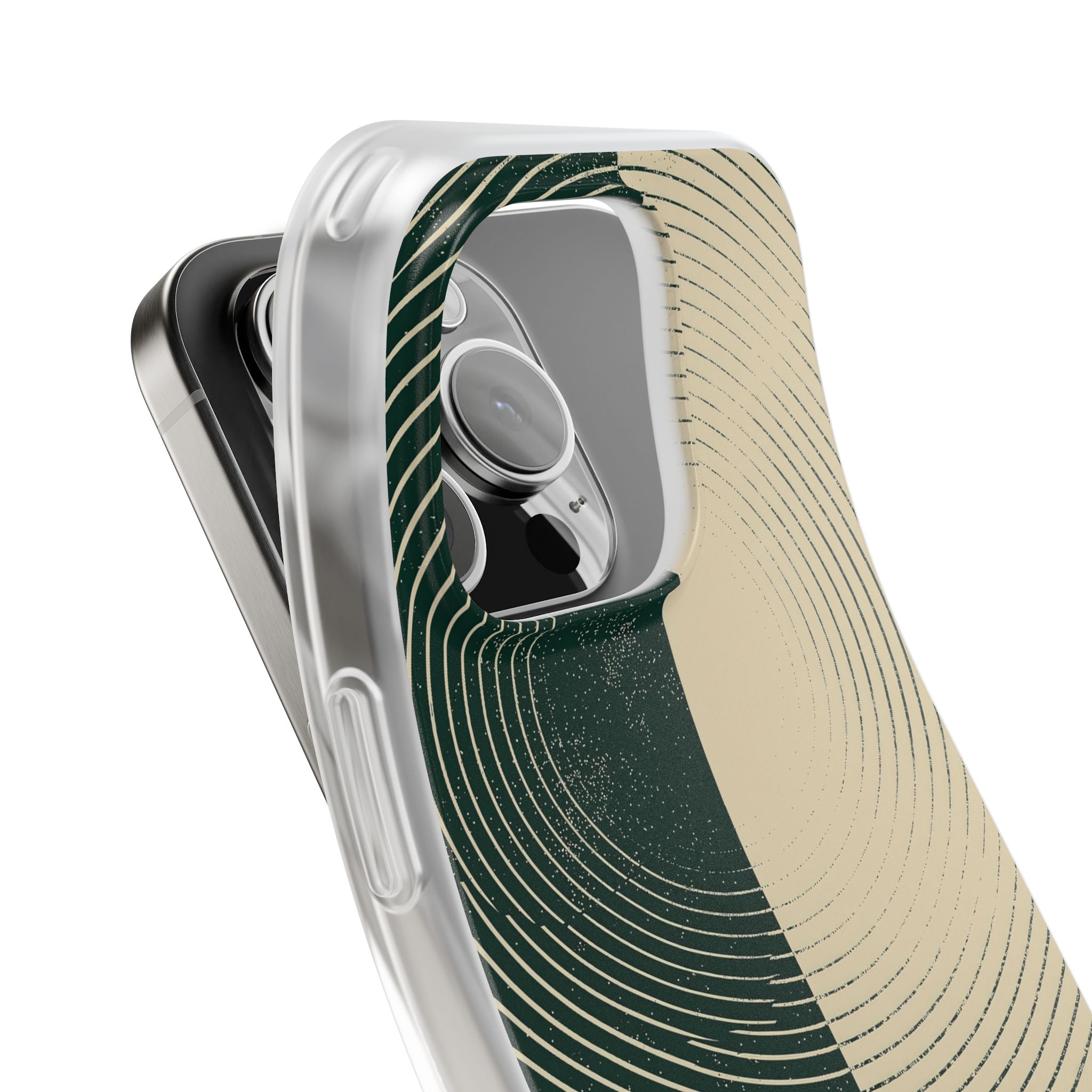 Green Lite Phone Case for iPhone - Evergreen Split Grain
