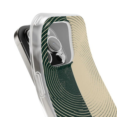 Green Lite Phone Case for iPhone - Evergreen Split Grain
