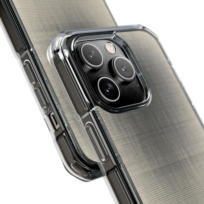 Beige Impact MagSafe Phone Case for iPhone - Carbon Screen Grid