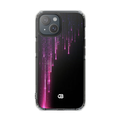 Binary Cascade · Clear Impact Magnetic Phone Case for iPhone · Black