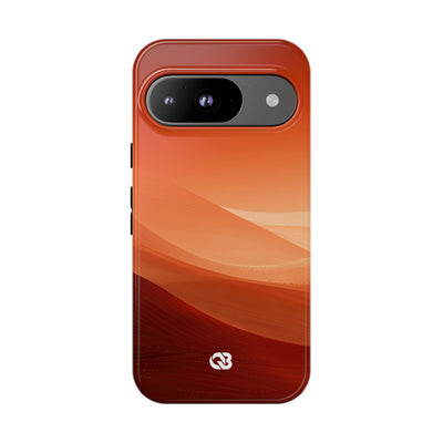 Terracotta Dune Ridges · Tough Phone Case for Pixel ·  Orange
