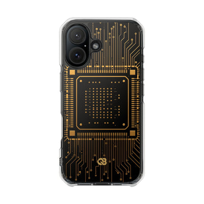 Gold Impact MagSafe Phone Case for iPhone - Cyber Gold Processor