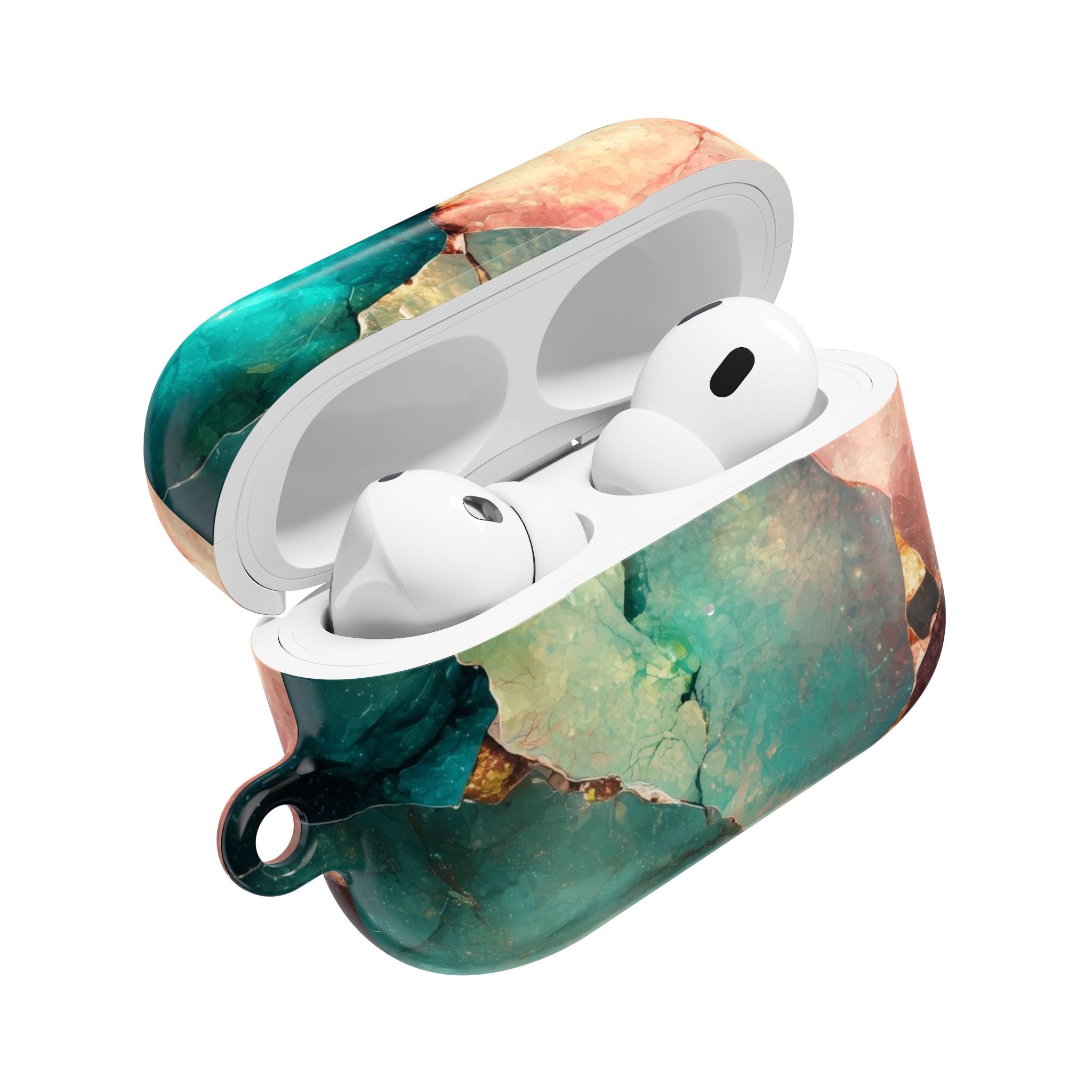 Fractured Gemstone Teal - AirPods Case