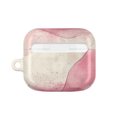 Crimson Ribbon Waves - AirPods Case