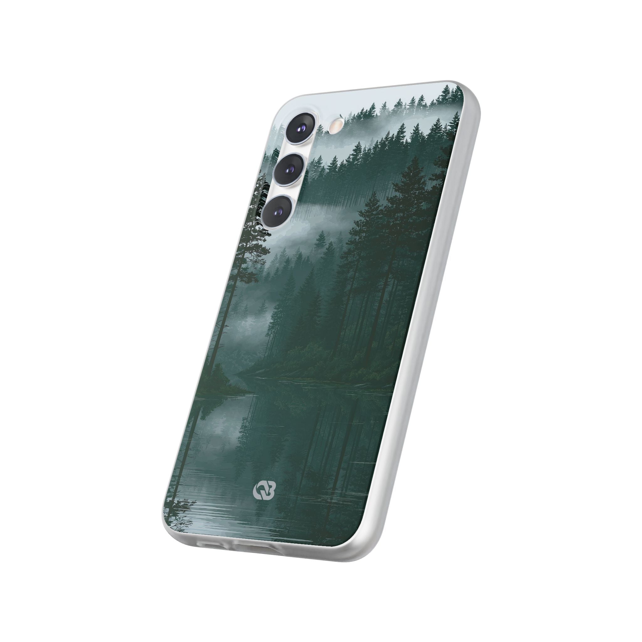 Green Lite Phone Case for Samsung - Misty Evergreen Mirror
