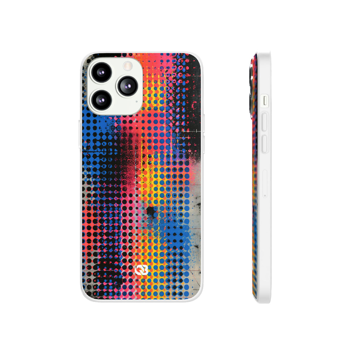 Chromatic Halftone Grid · Lite Phone Case for iPhone ·  Blue