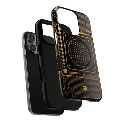 Gold Tough 2.0 Magsafe Phone Case for iPhone - Cyber Gold Processor