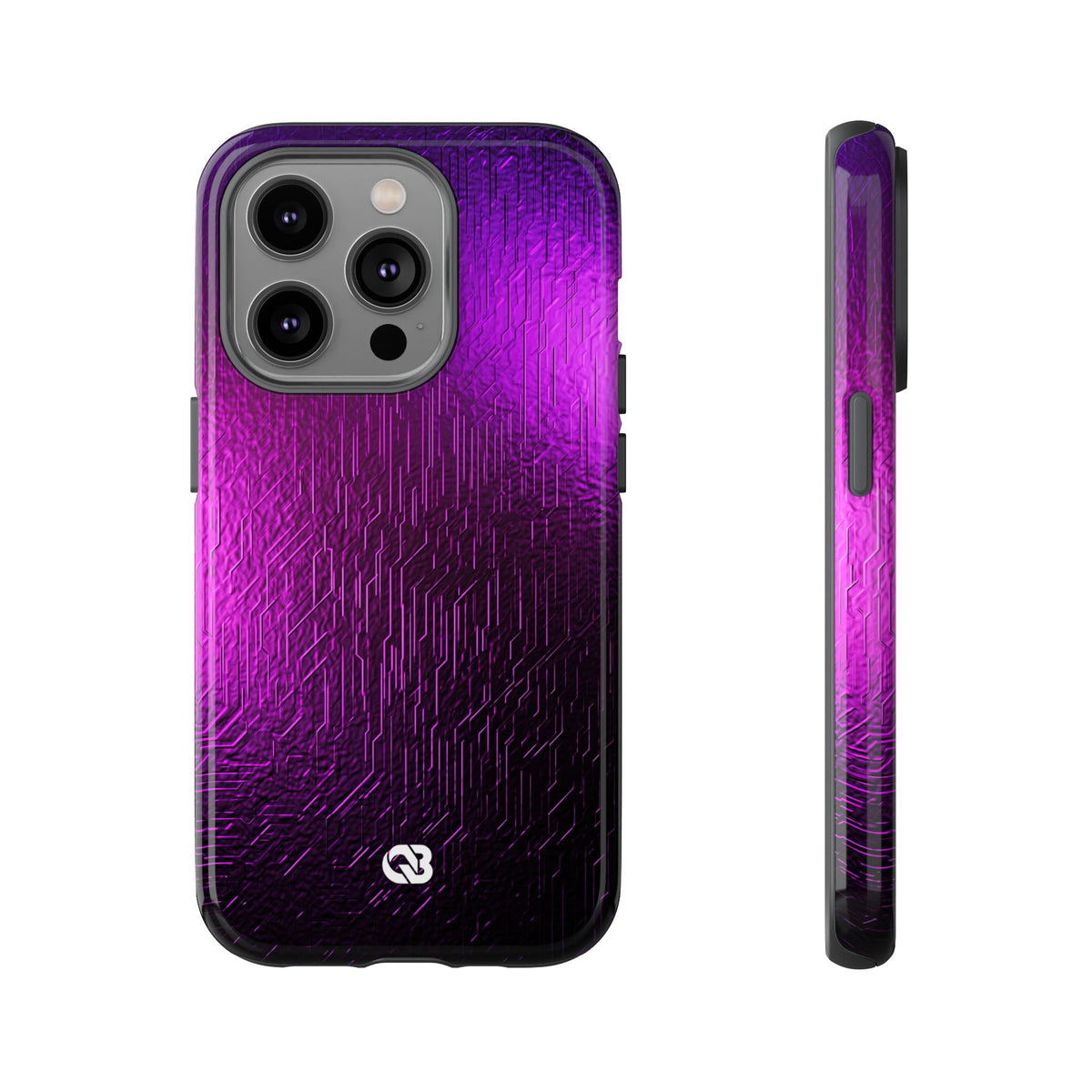 Violet Cyber Circuit · Tough Phone Case for iPhone · Purple