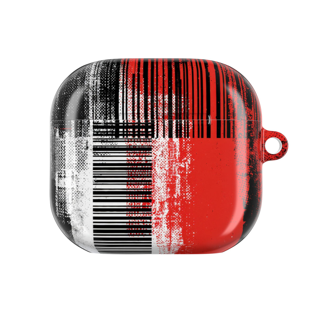 Distorted Barcode · Hard Case for AirPods & AirPods Pro · Black
