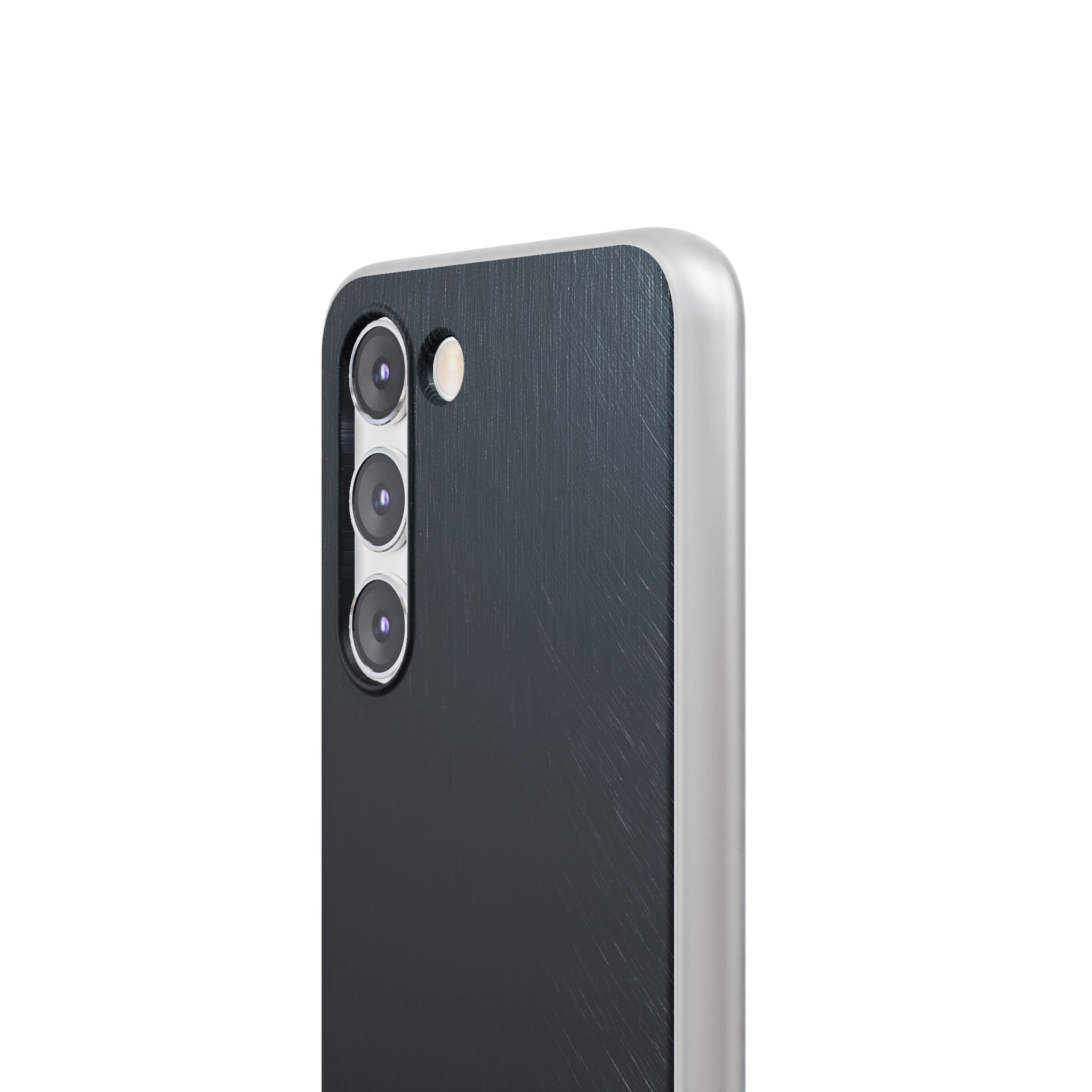 Black Lite Phone Case for Samsung - Midnight Brushed Grain