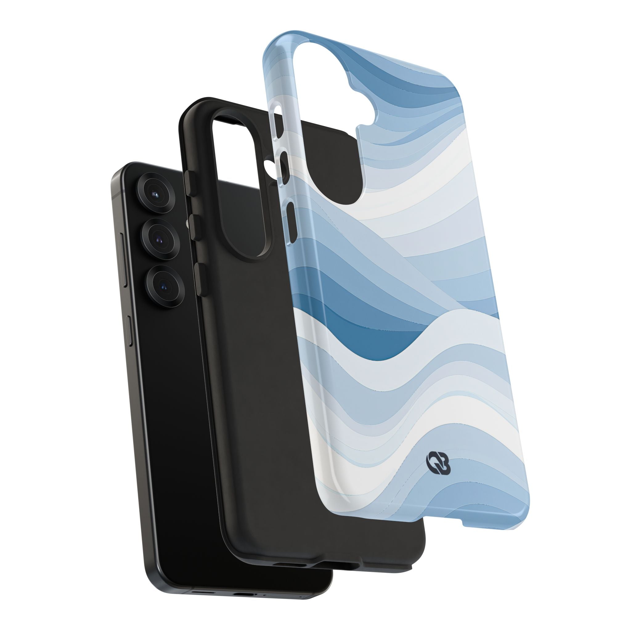 Blue Tough Phone Case for Samsung - Glacial Indigo Flow