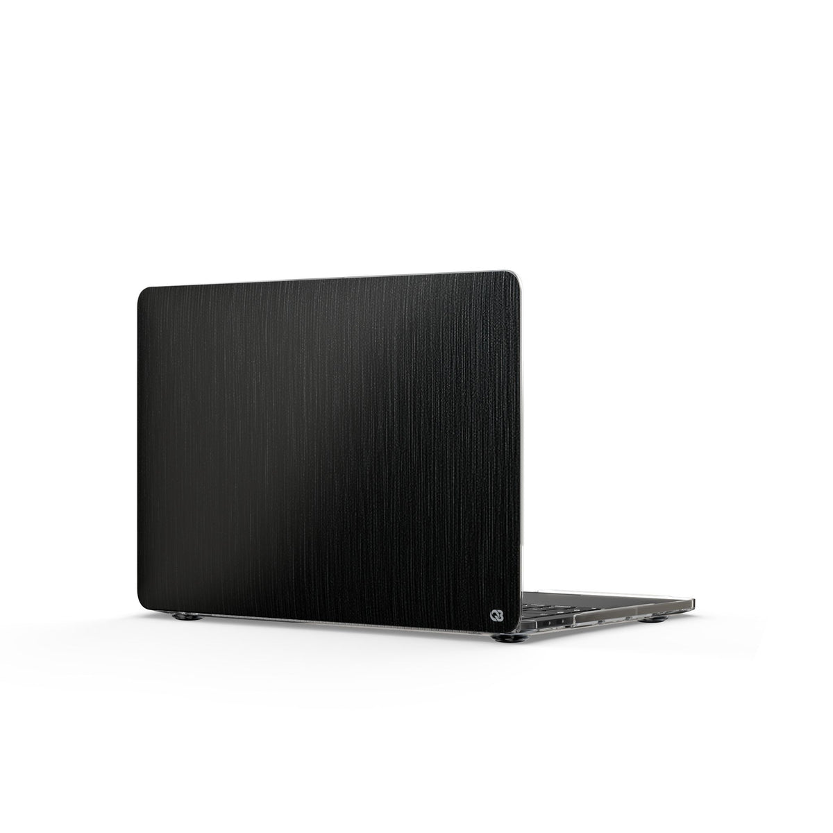 Obsidian Brushed Steel · Clear Hard Case for MacBook · Black