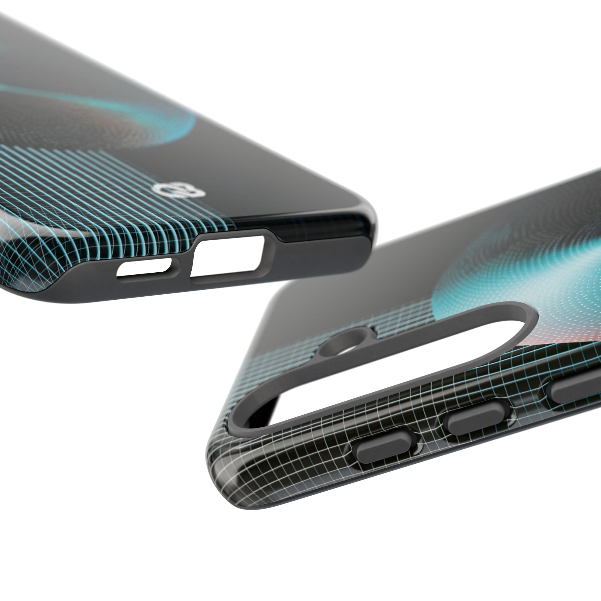 Blue Tough Phone Case for Samsung - Cyan Vector Sphere