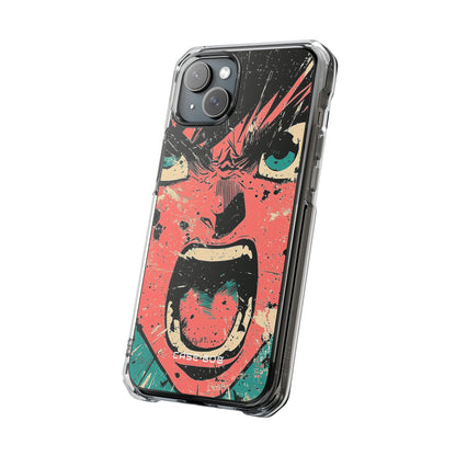 Screaming Face Pink iPhone 15 Plus Skal - Impact