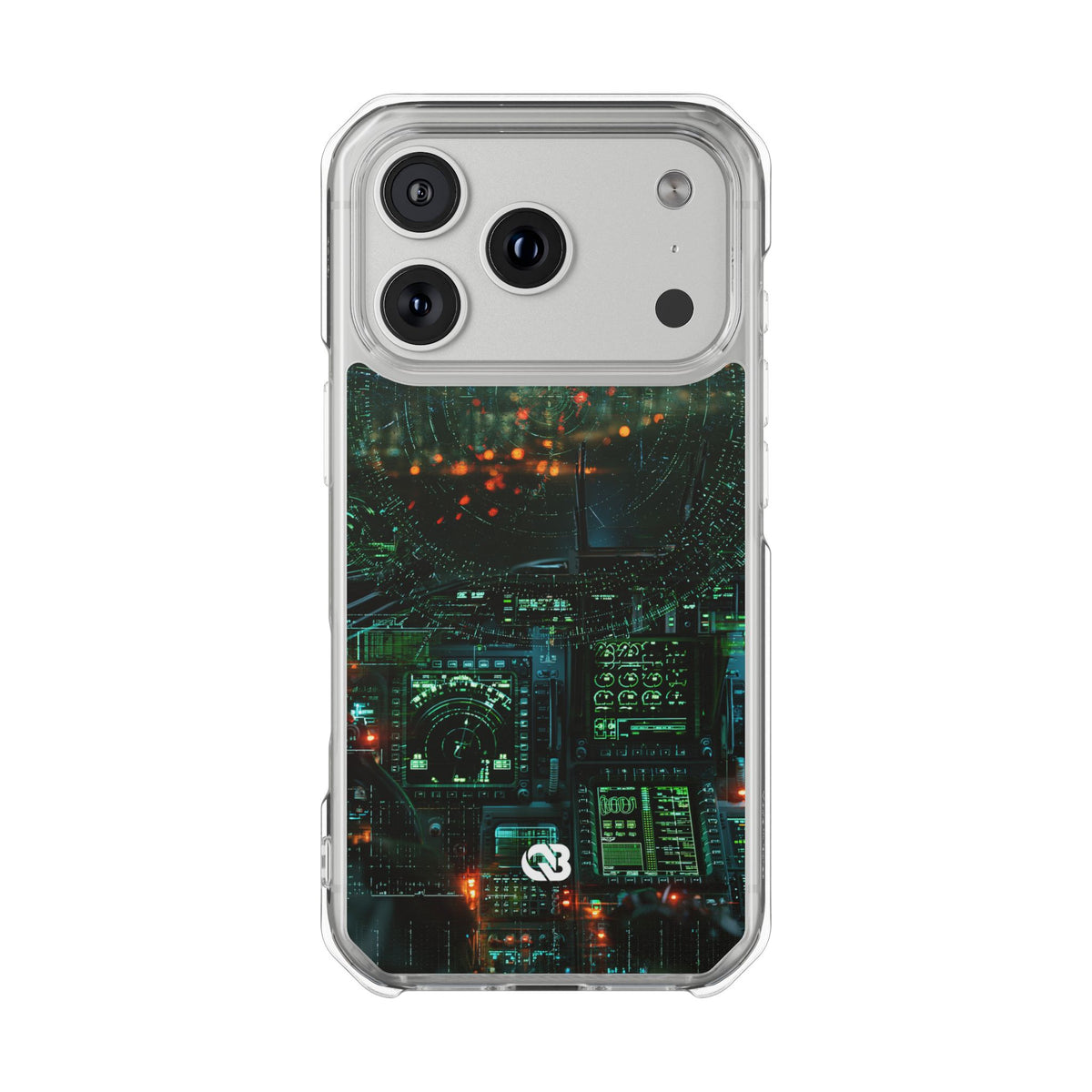 Tactical Avionics HUD · Clear Impact Magnetic Phone Case for iPhone · Green