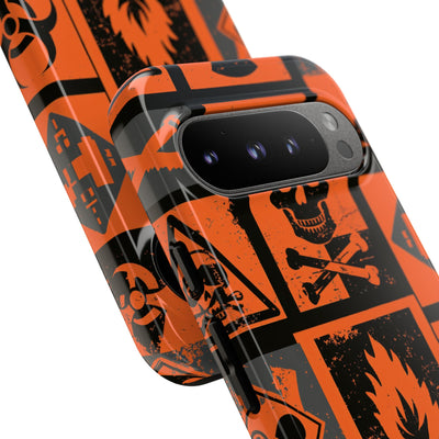 Urban Hazard · Tough Phone Case for Pixel ·  Orange