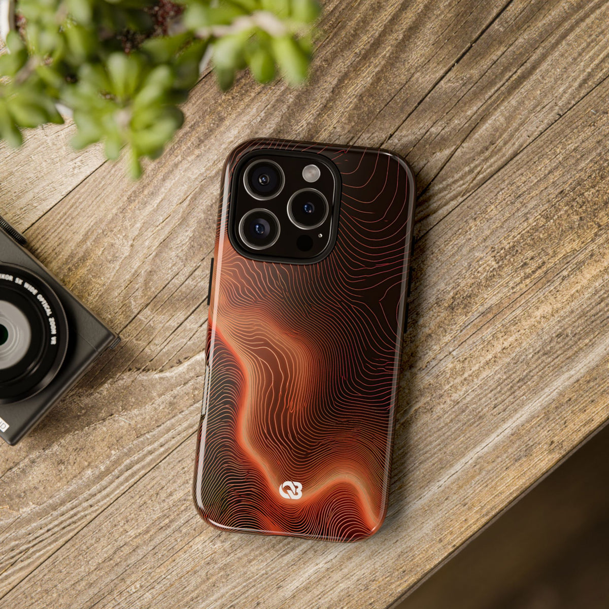 Caldera Ridge · Tough Phone Case for iPhone · Orange