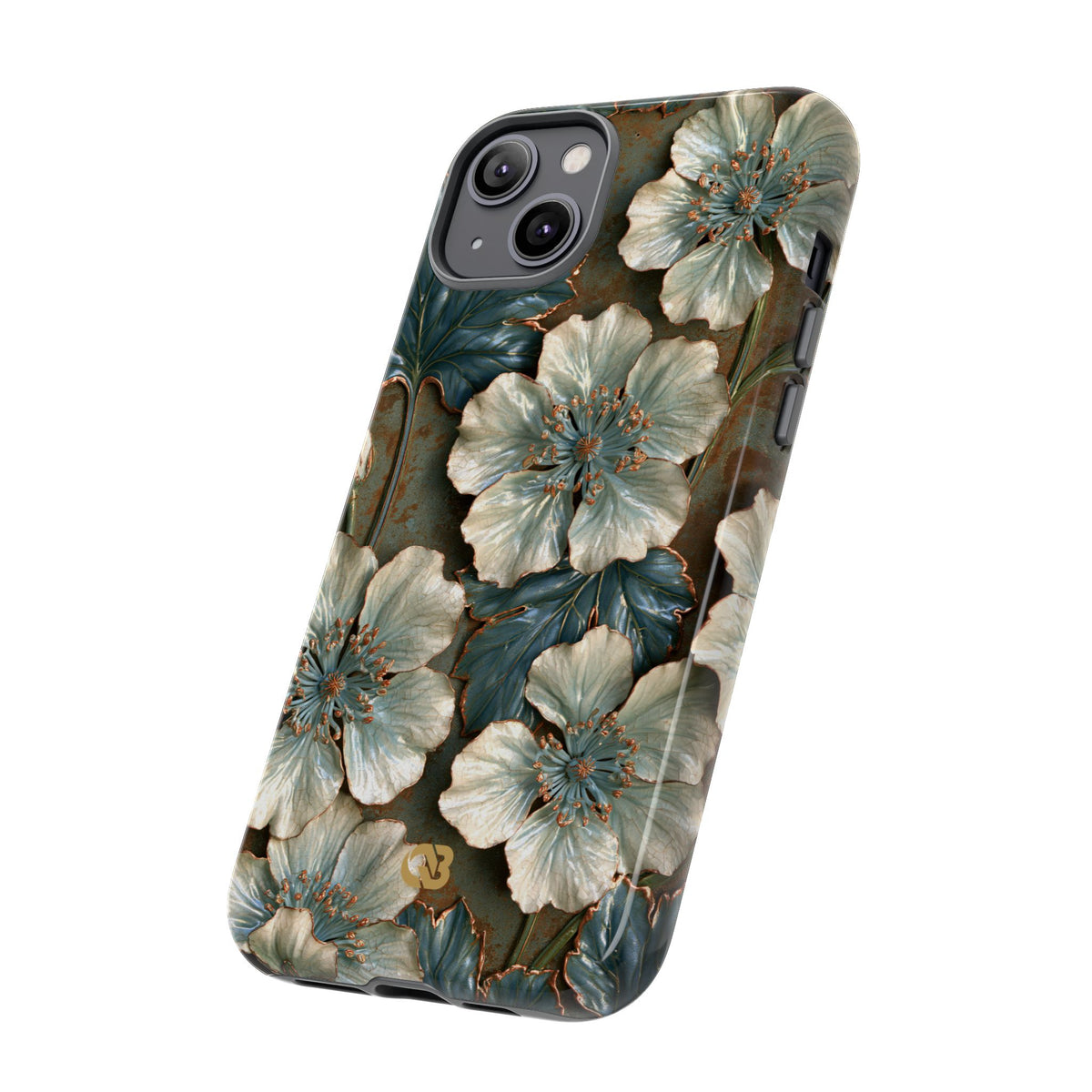 Gilded Blossom Reverie · Tough Phone Case for iPhone · Teal