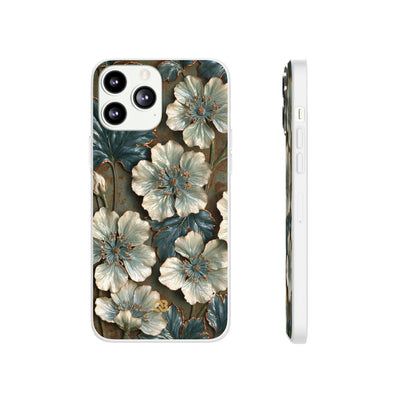 Gilded Blossom Reverie · Lite Phone Case for iPhone ·  Teal