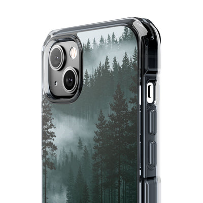 Green Impact MagSafe Phone Case for iPhone - Misty Evergreen Mirror
