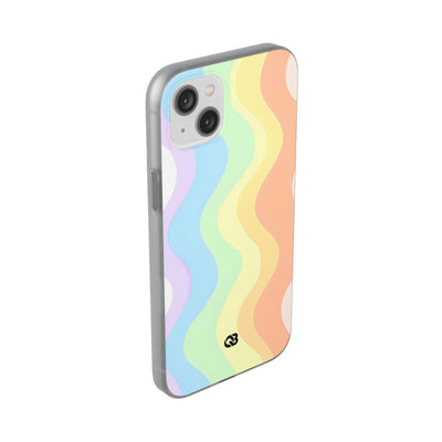 Pastel Ripple Flow · Soft Phone Case for iPhone