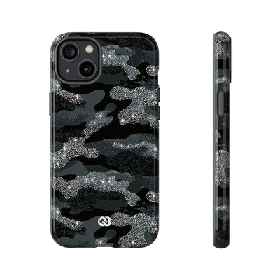Glitter Shadow Camo · Tough Phone Case for iPhone · Black