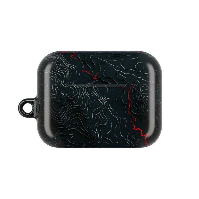 Crimson Rift · Hard Case for AirPods & AirPods Pro · Black