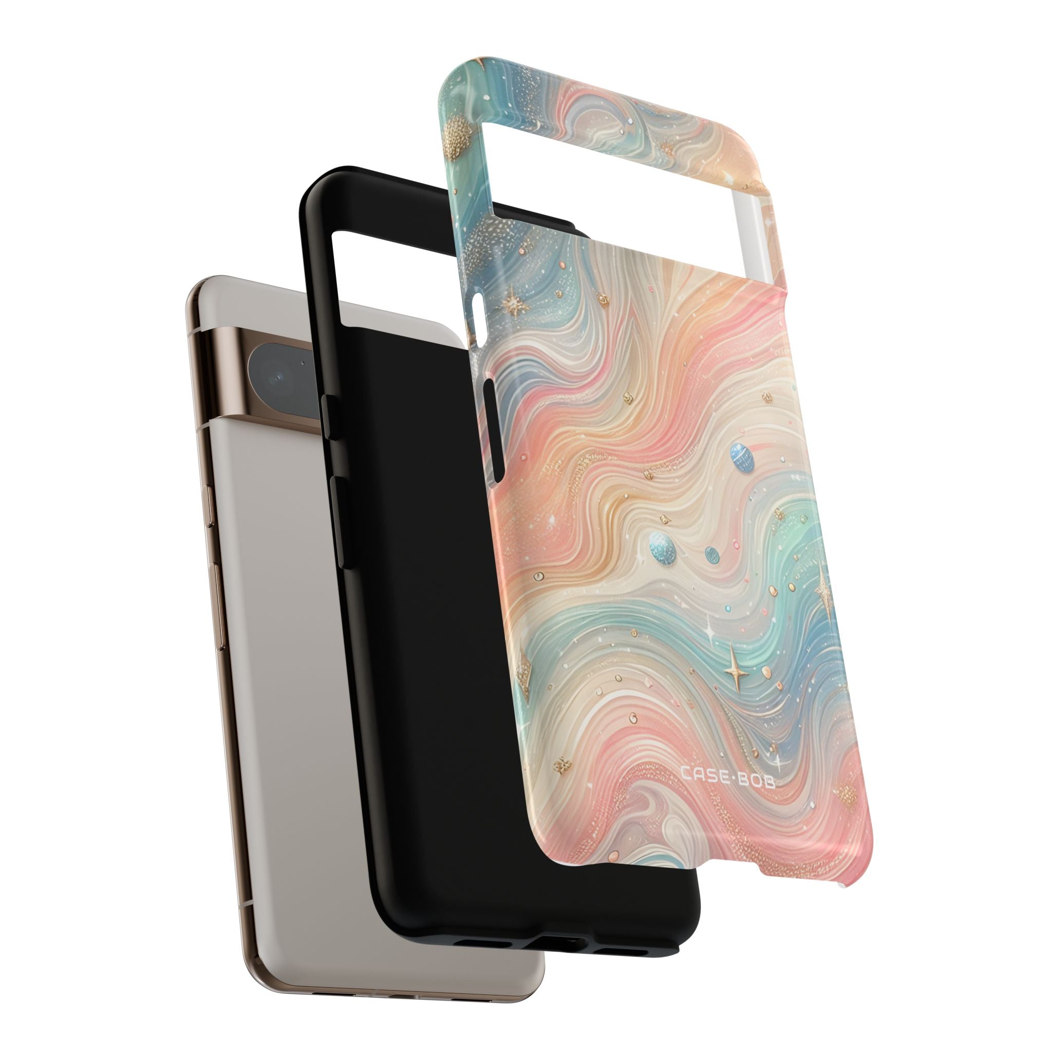 Iridescent Swirls Google Pixel 8 Pro Case - Tough