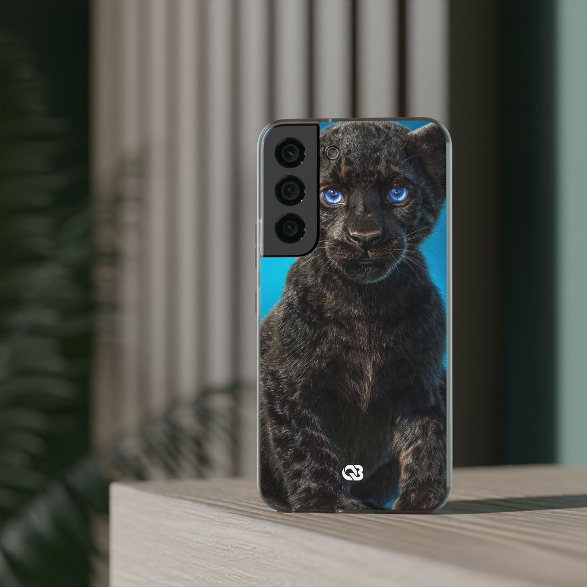 Sapphire Gaze Panther · Soft Phone Case for Samsung