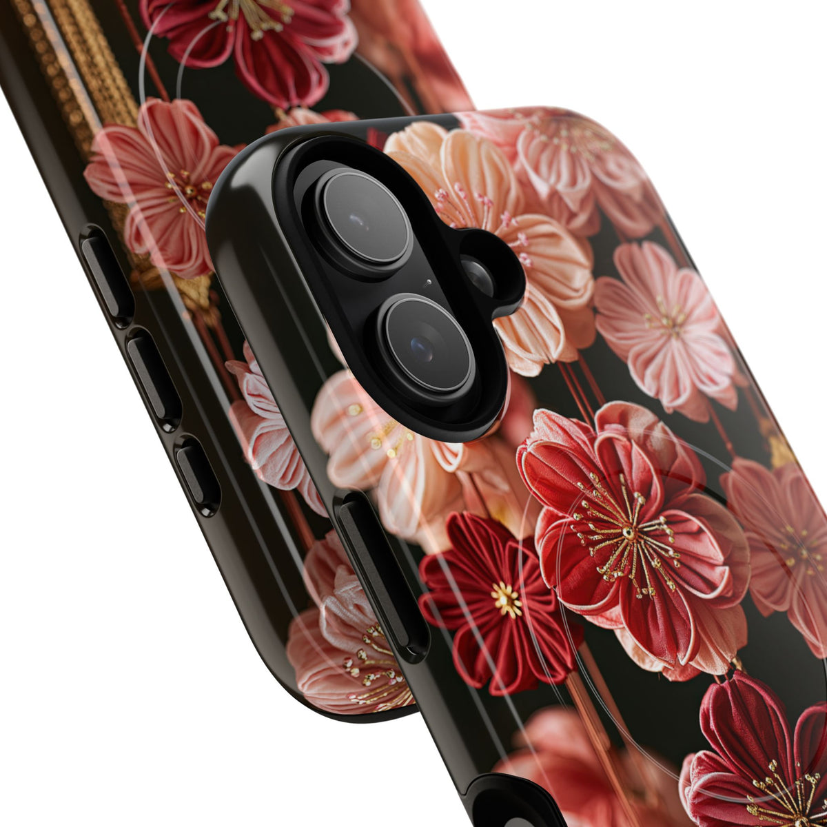 Silk Blossom Kanzashi · Tough 2.0 Magnetic Phone Case for iPhone · Pink
