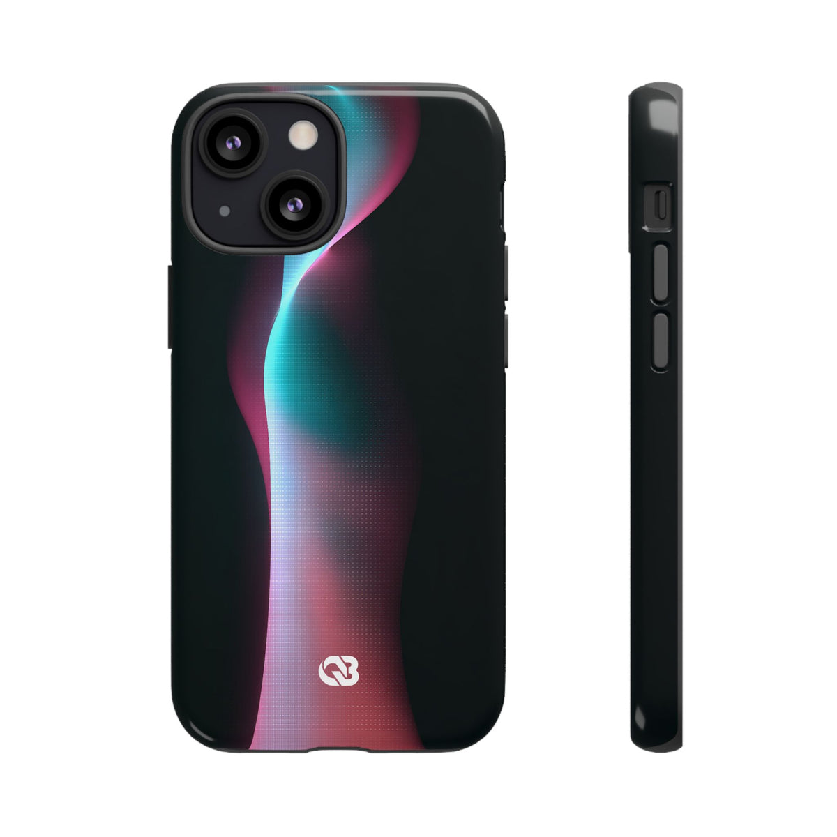 Neon Pixel Flow · Tough Phone Case for iPhone · Black