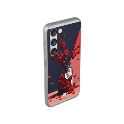 Crimson Blossom Jar · Custodia Soft per Samsung