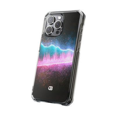 Digital Frequency · Clear Impact Magnetic Phone Case for iPhone · Pink