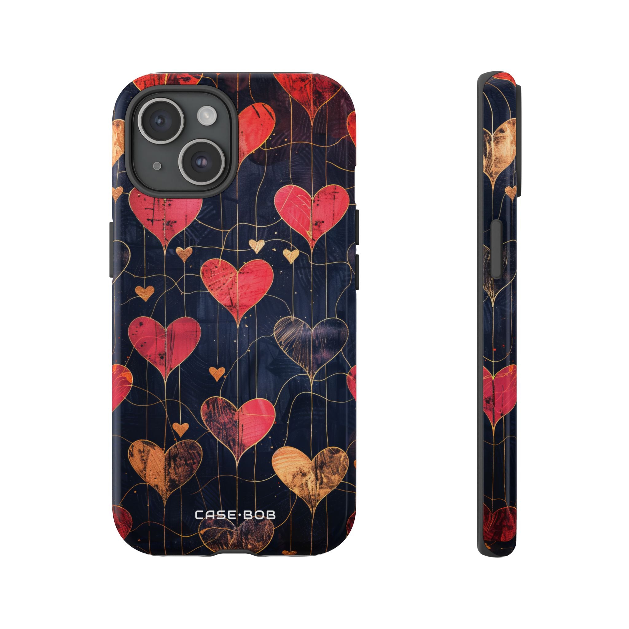 Golden Hearts Network iPhone 15 Case - Tough