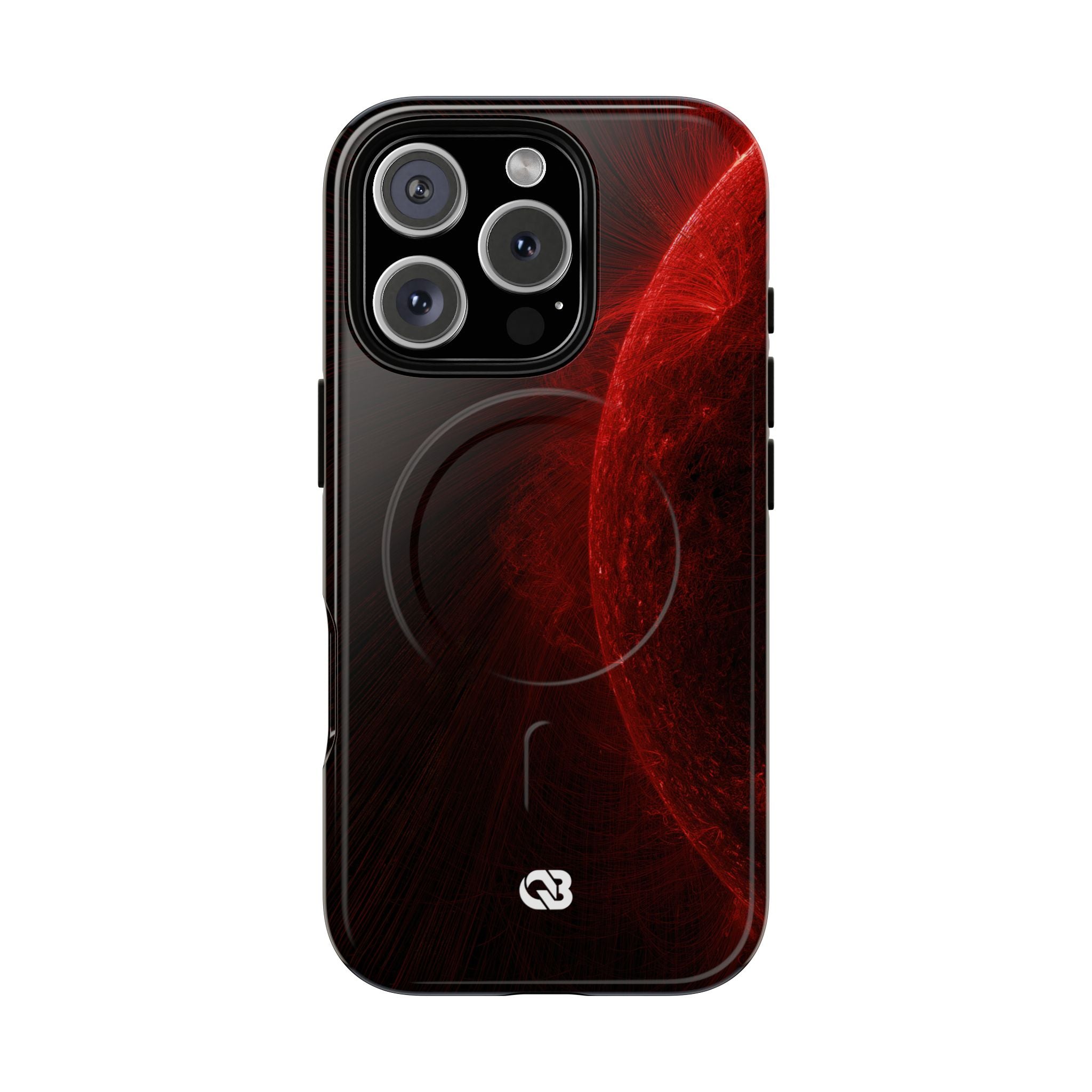 Red Tough 2.0 Magsafe Phone Case for iPhone - Solar Crimson Flare