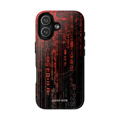 Crimson Glyphs iPhone 17 Case - Tough+ - CASE•BOB